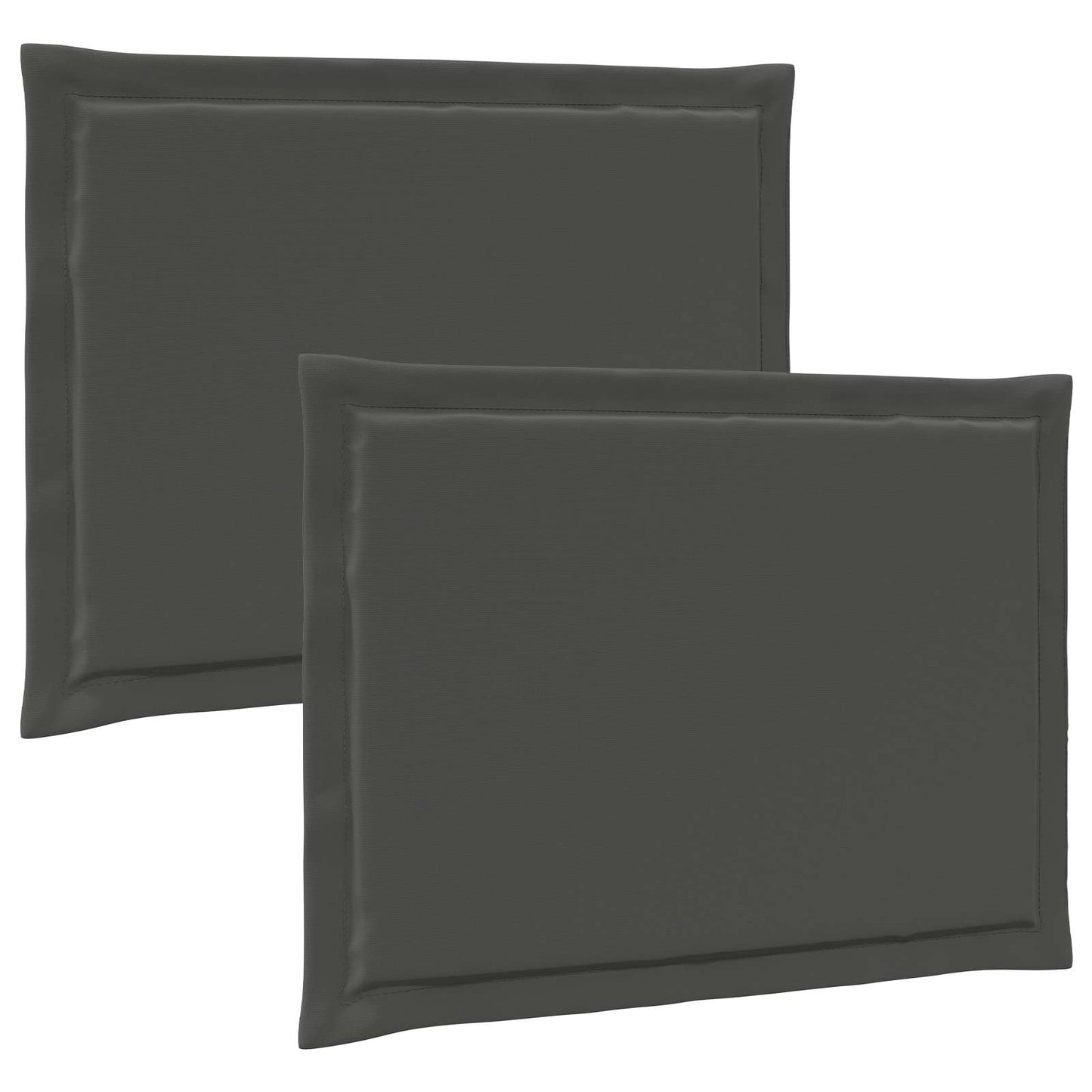 Sædepuder 2 stk. Polyester Antracit 47 x 36 x 2 cm