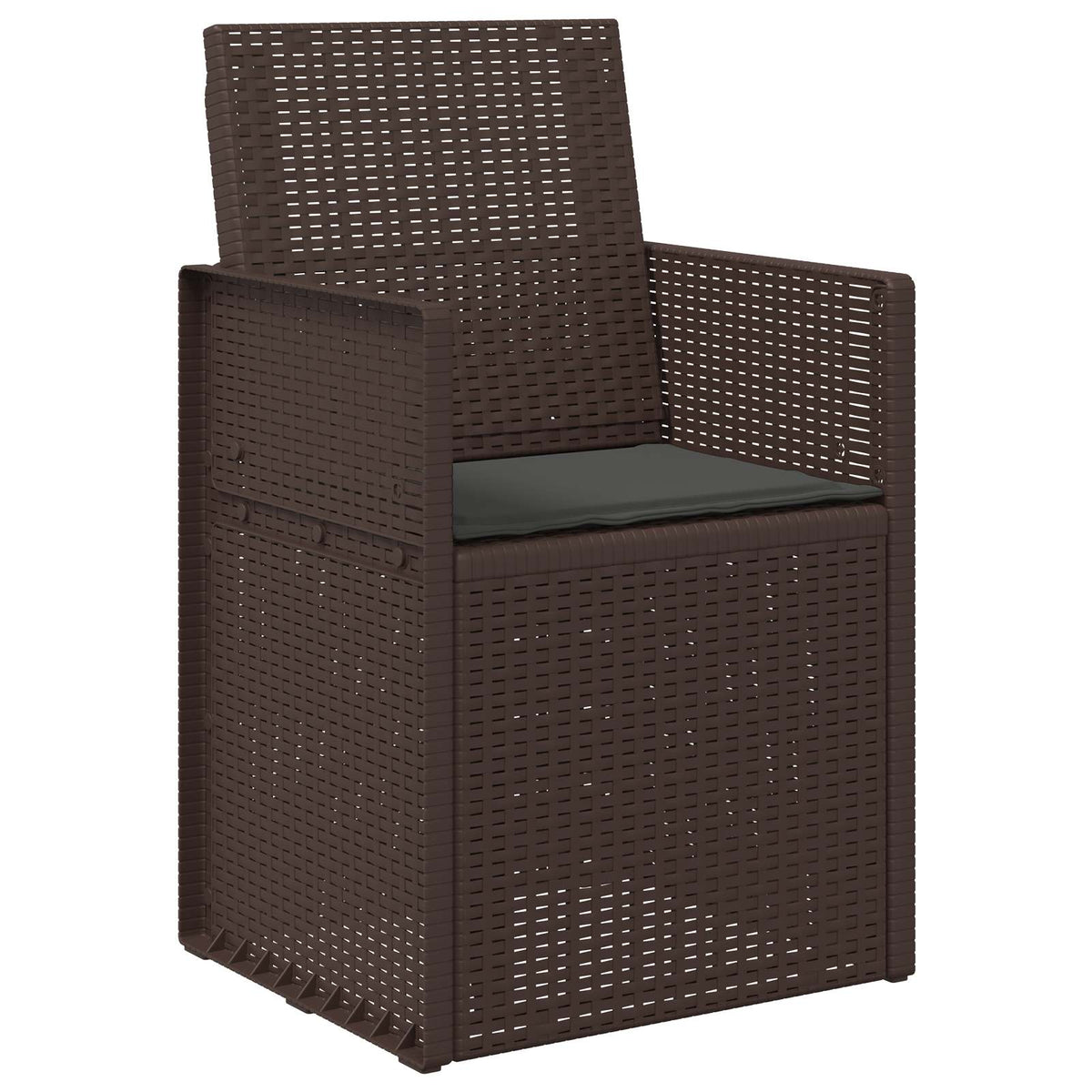 Sædepuder 2 stk. Polyester Antracit 47 x 36 x 2 cm