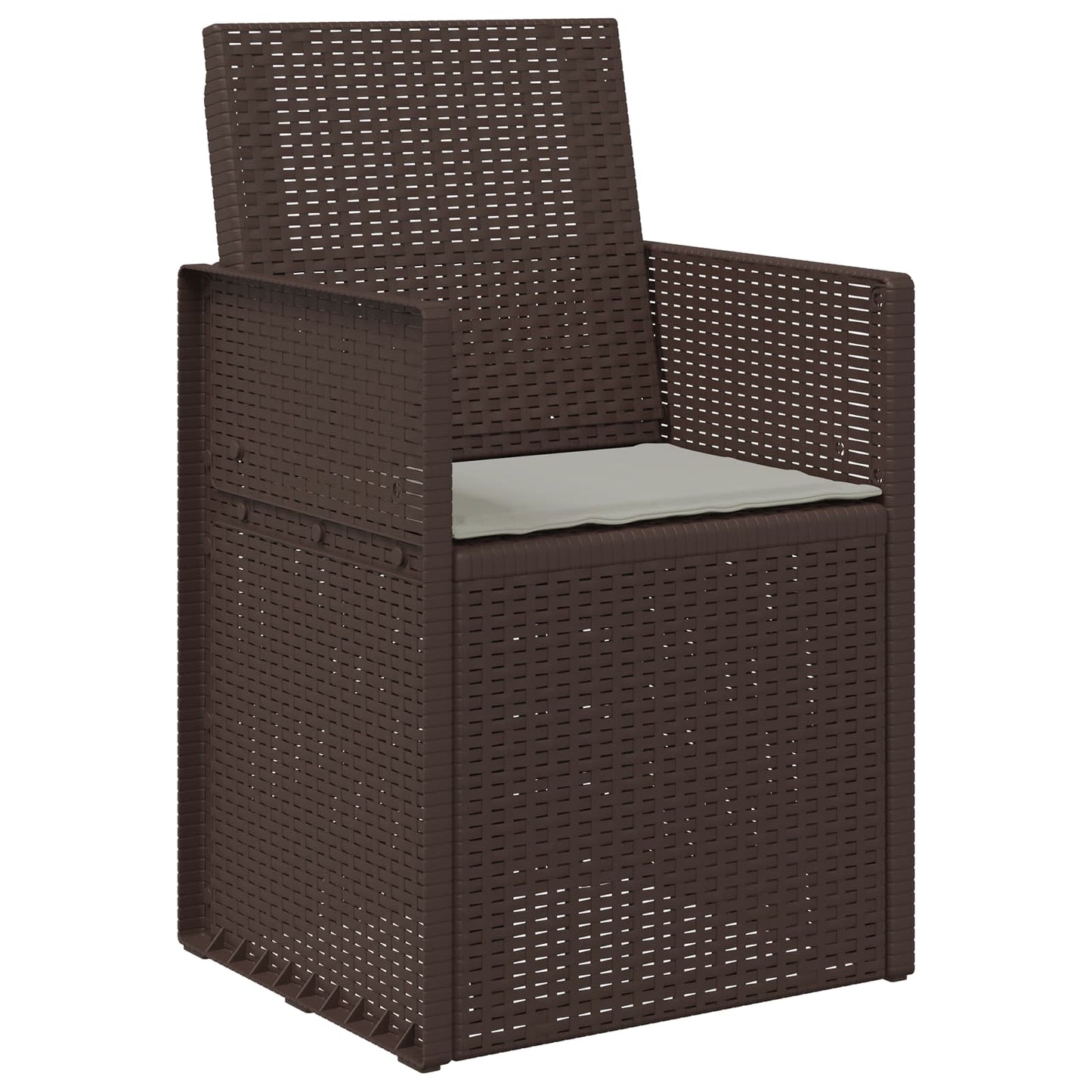 Sædepuder 2 stk. Polyester Lysegrå 47 x 36 x 2 cm
