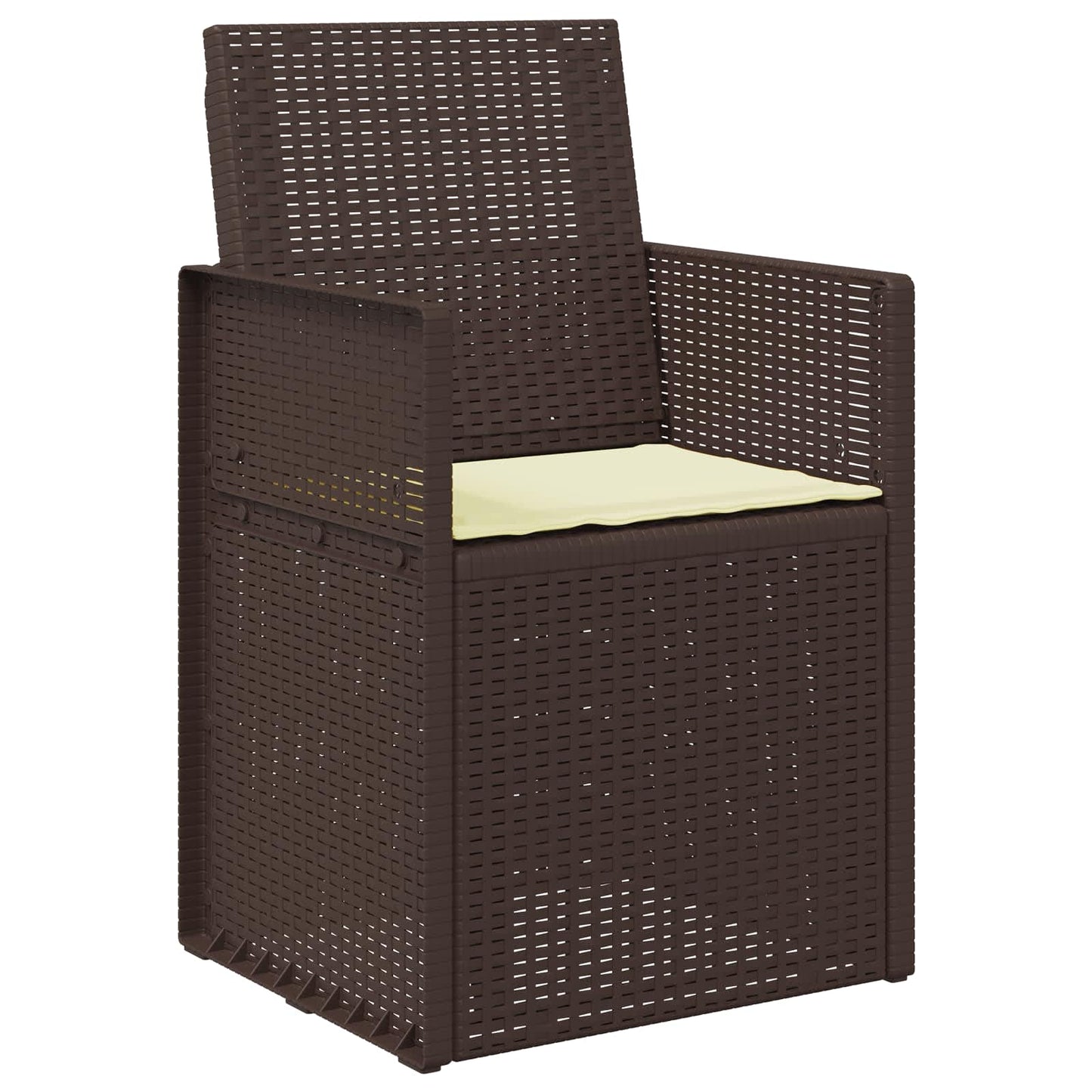 Sædepuder 4 stk. Polyester Cremefarvet 47 x 36 x 2 cm