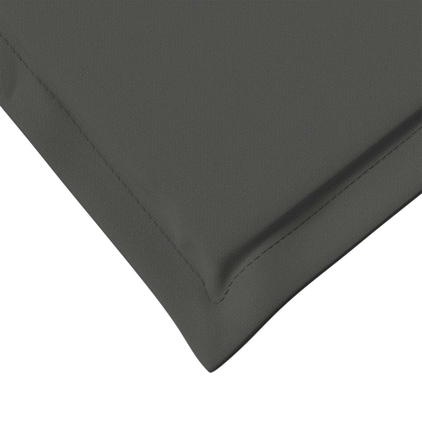 Sæde- og rygpuder Polyester Antracit 47 x 45 x 2 cm