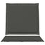 Sæde- og rygpuder Polyester Antracit 47 x 45 x 2 cm