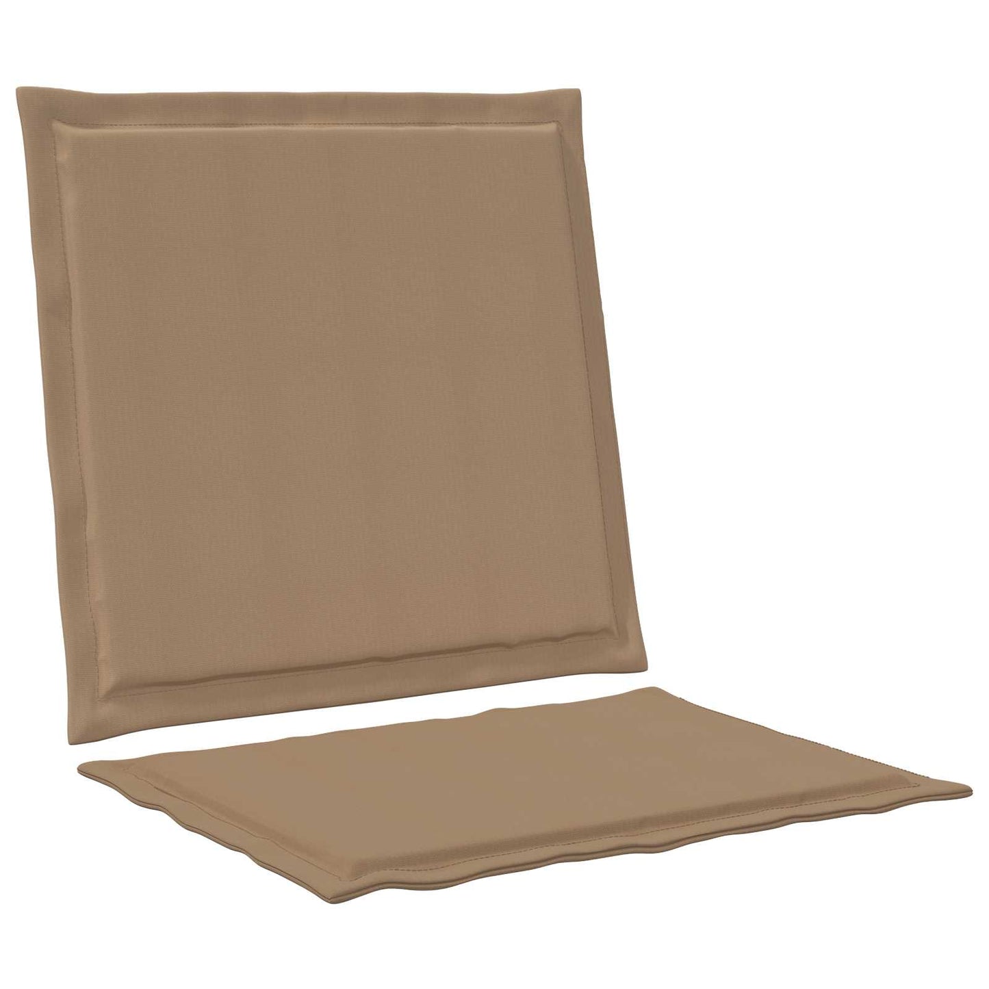Sæde- og rygpuder Polyester Gråbrun 47 x 45 x 2 cm