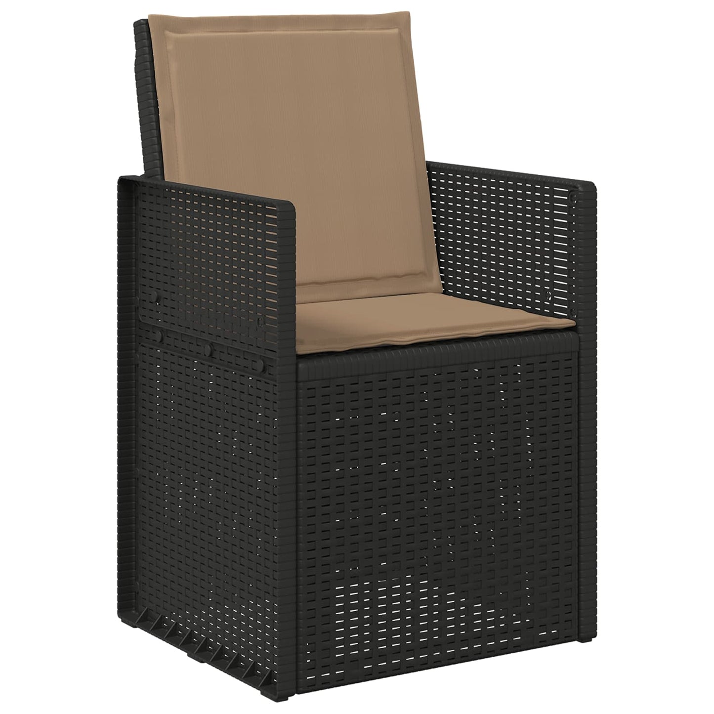 Sæde- og rygpuder Polyester Gråbrun 47 x 45 x 2 cm
