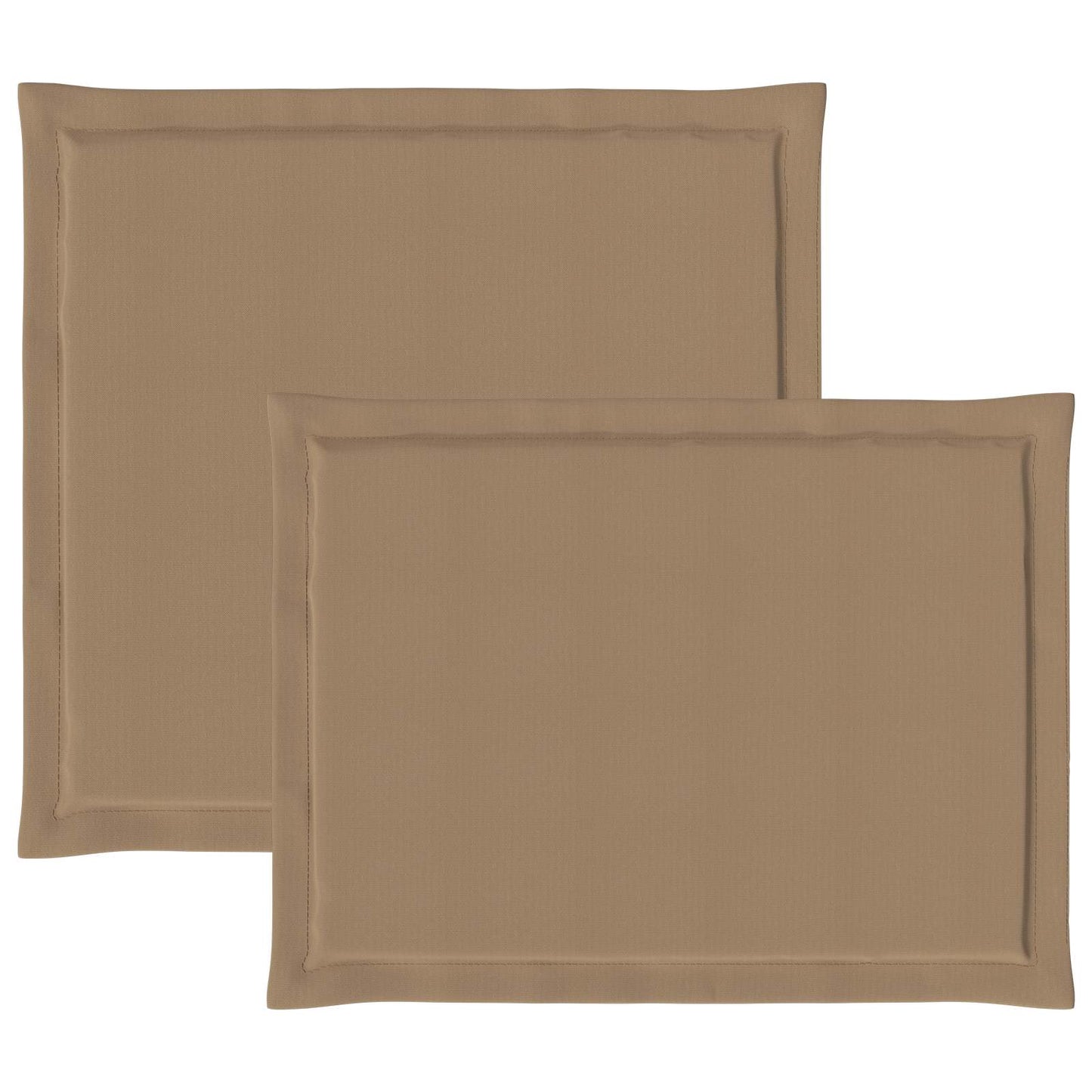 Sæde- og rygpuder Polyester Gråbrun 47 x 45 x 2 cm