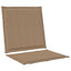 Sæde- og rygpuder Polyester Gråbrun 47 x 45 x 2 cm