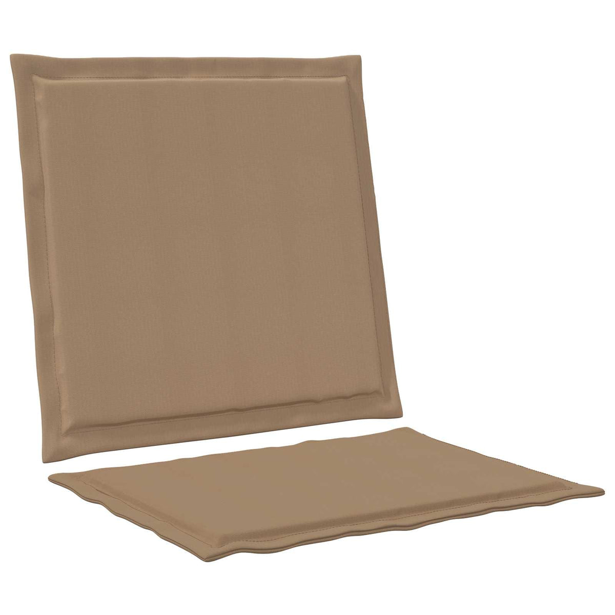 Sæde- og rygpuder Polyester Gråbrun 47 x 45 x 2 cm