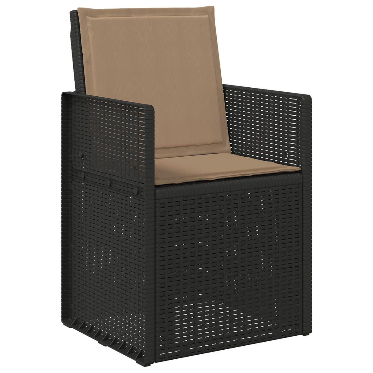 Sæde- og rygpuder Polyester Gråbrun 47 x 45 x 2 cm