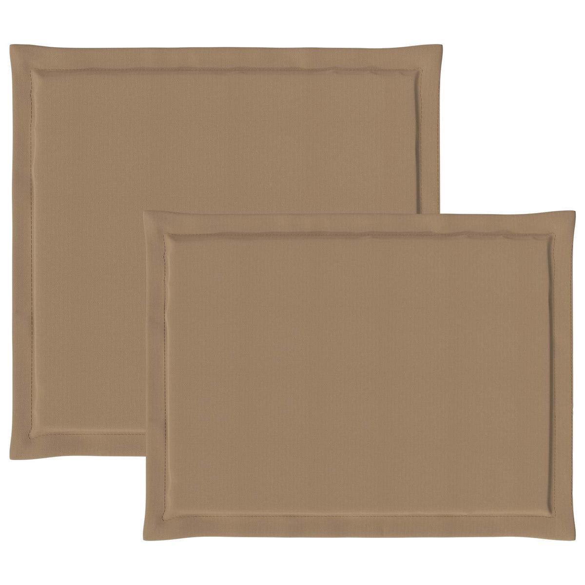 Sæde- og rygpuder Polyester Gråbrun 47 x 45 x 2 cm