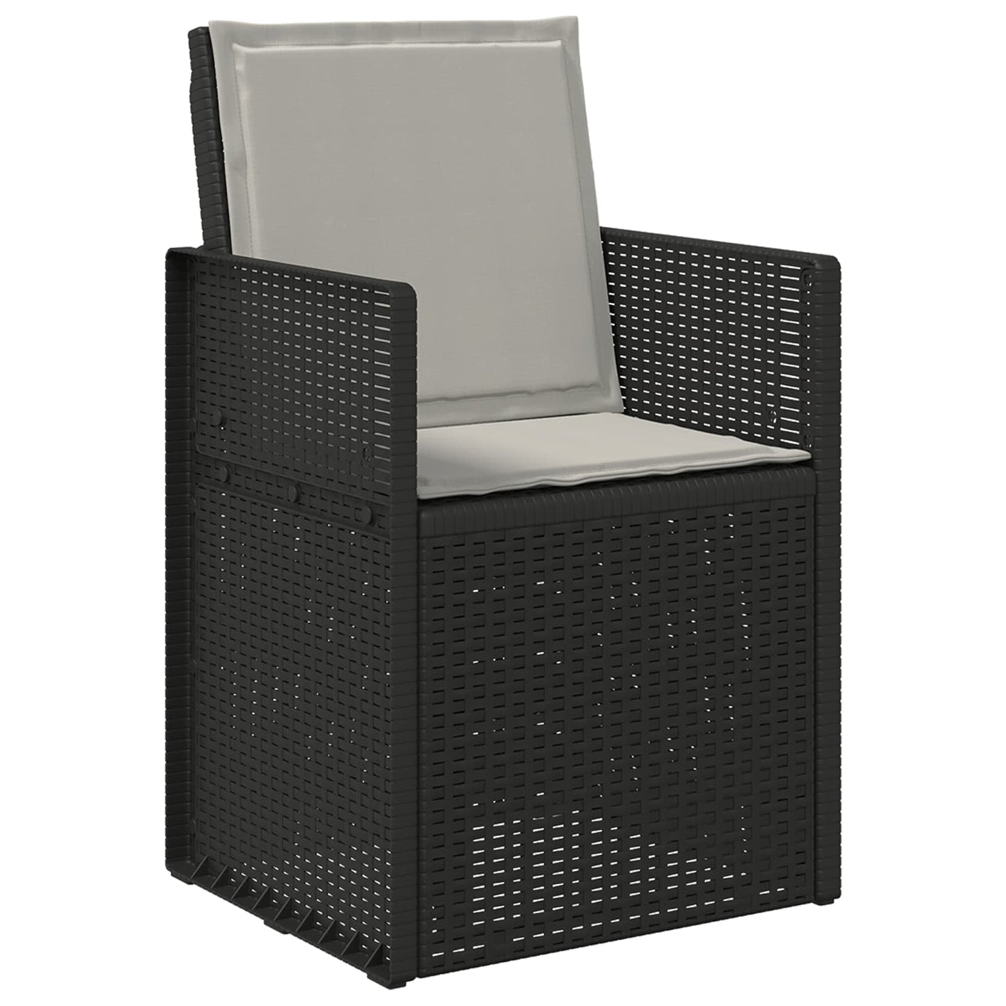 Sæde- og rygpuder Polyester Lysegrå 47 x 45 x 2 cm