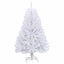 Kunstigt Hinged Juletræ Hvid 120 cm PVC og Stål
