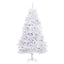 Kunstigt Hinged Juletræ Hvid 240 cm PVC og Stål