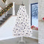 Kunstigt Hinged Juletræ Hvid 270 cm PVC og Stål