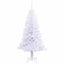 Kunstigt juletræ med 150 LED'er Hvid 120 cm PVC og Stål