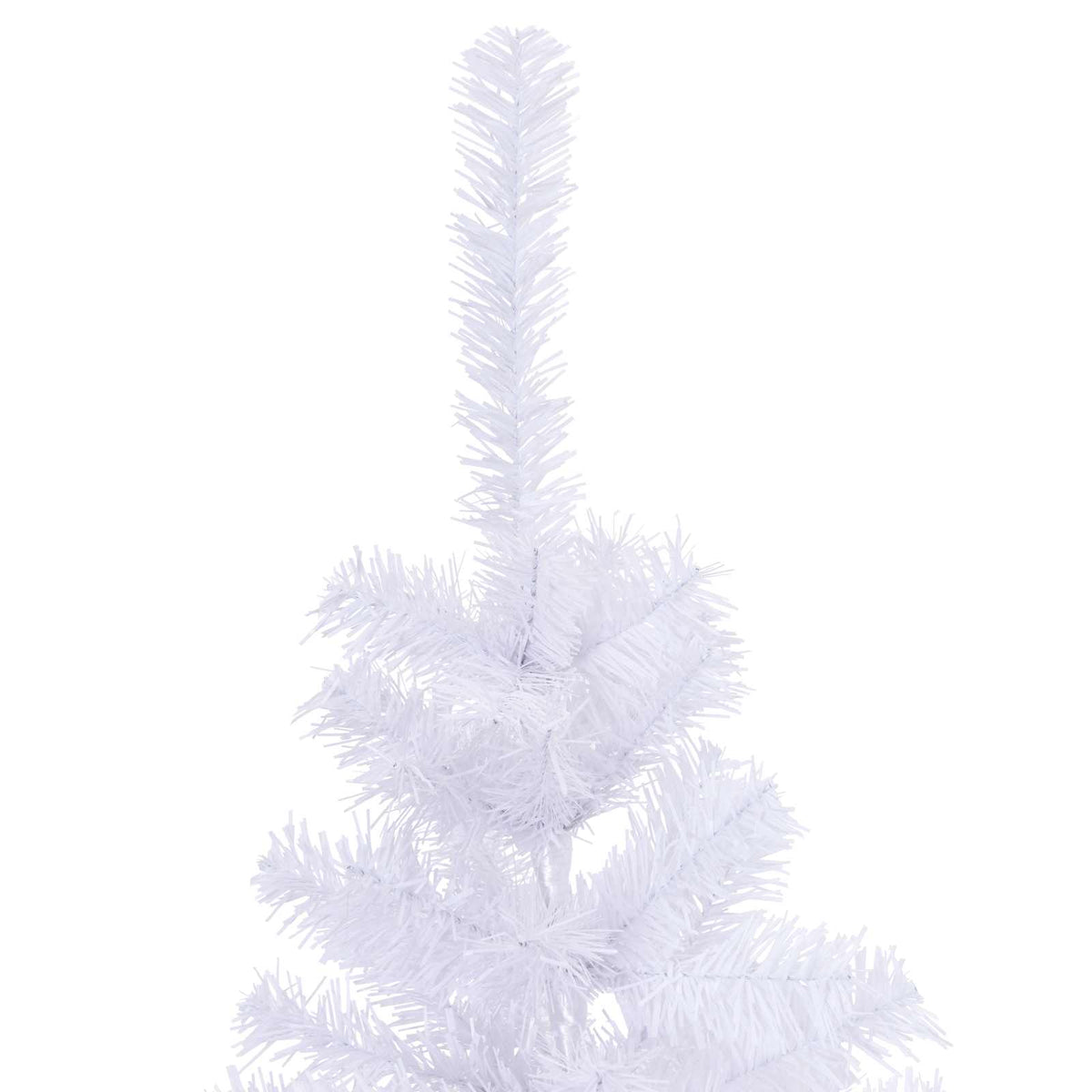 Kunstigt juletræ med 150 LED'er Hvid 120 cm PVC og Stål