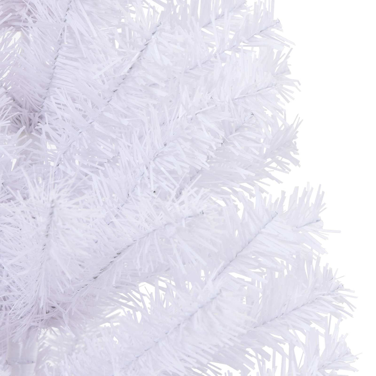 Kunstigt juletræ med 150 LED'er Hvid 120 cm PVC og Stål