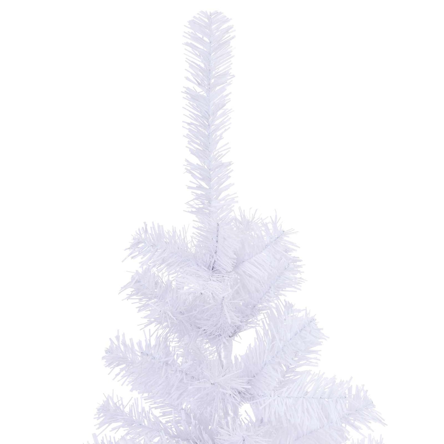 Kunstigt juletræ med 150 LED'er Hvid 150 cm PVC og Stål