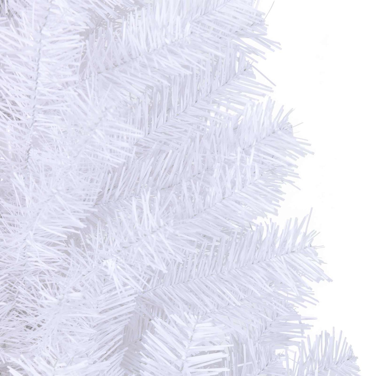 Kunstigt juletræ med 300 LED'er Hvid 180 cm PVC og Stål