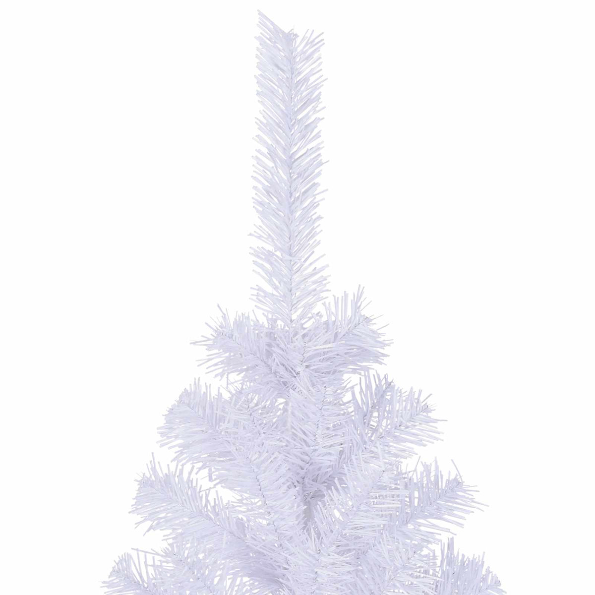 Kunstigt juletræ med 300 LED'er Hvid 210 cm PVC og Stål
