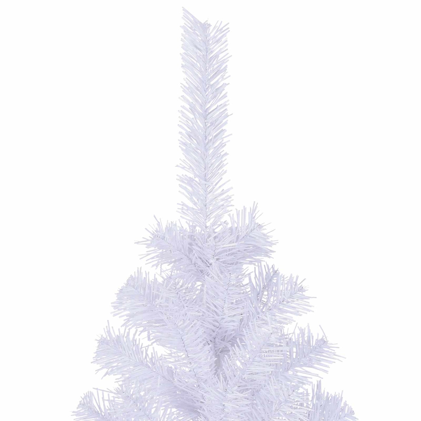 Kunstigt juletræ med 300 LED'er Hvid 210 cm PVC og Stål