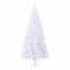 Kunstigt juletræ med 300 LED'er Hvid 240 cm PVC og Stål