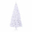 Kunstigt juletræ med 300 LED'er Hvid 240 cm PVC og Stål