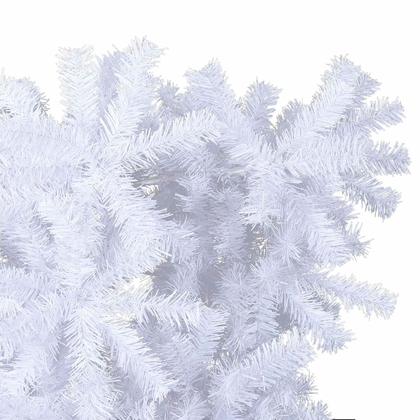Kunstigt juletræ med 150 LED'er Hvid 120 cm PVC og Stål