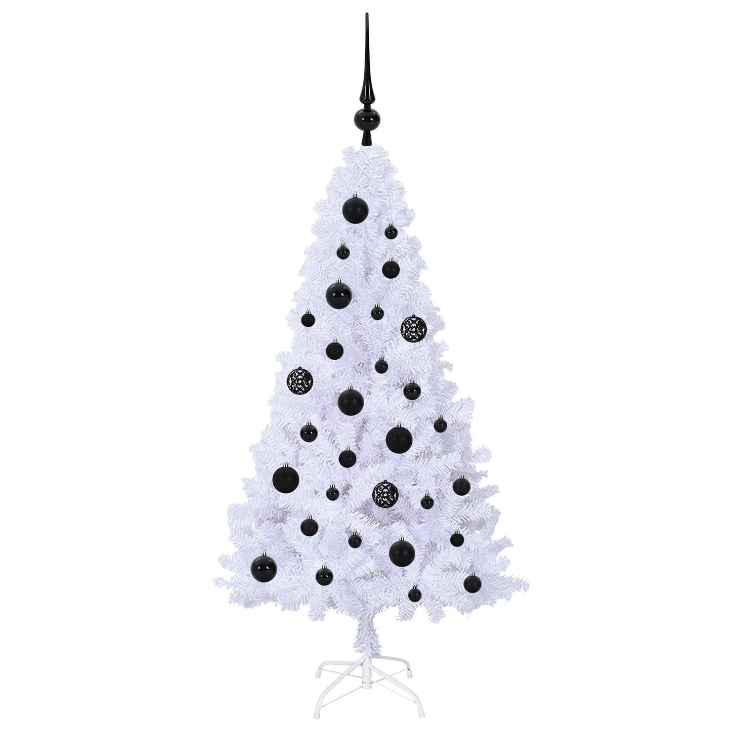 Kunstigt juletræ Hvid 120 cm PVC og Stål