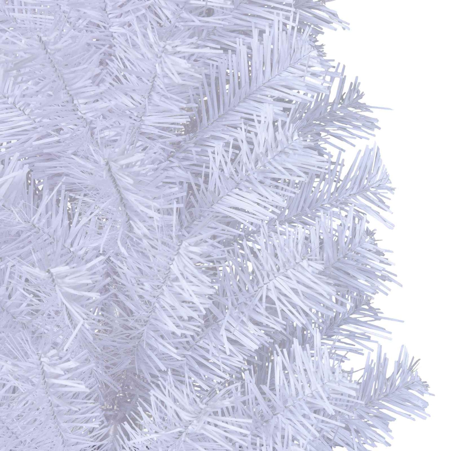 Kunstigt juletræ med 300 LED'er Hvid 180 cm PVC og Stål