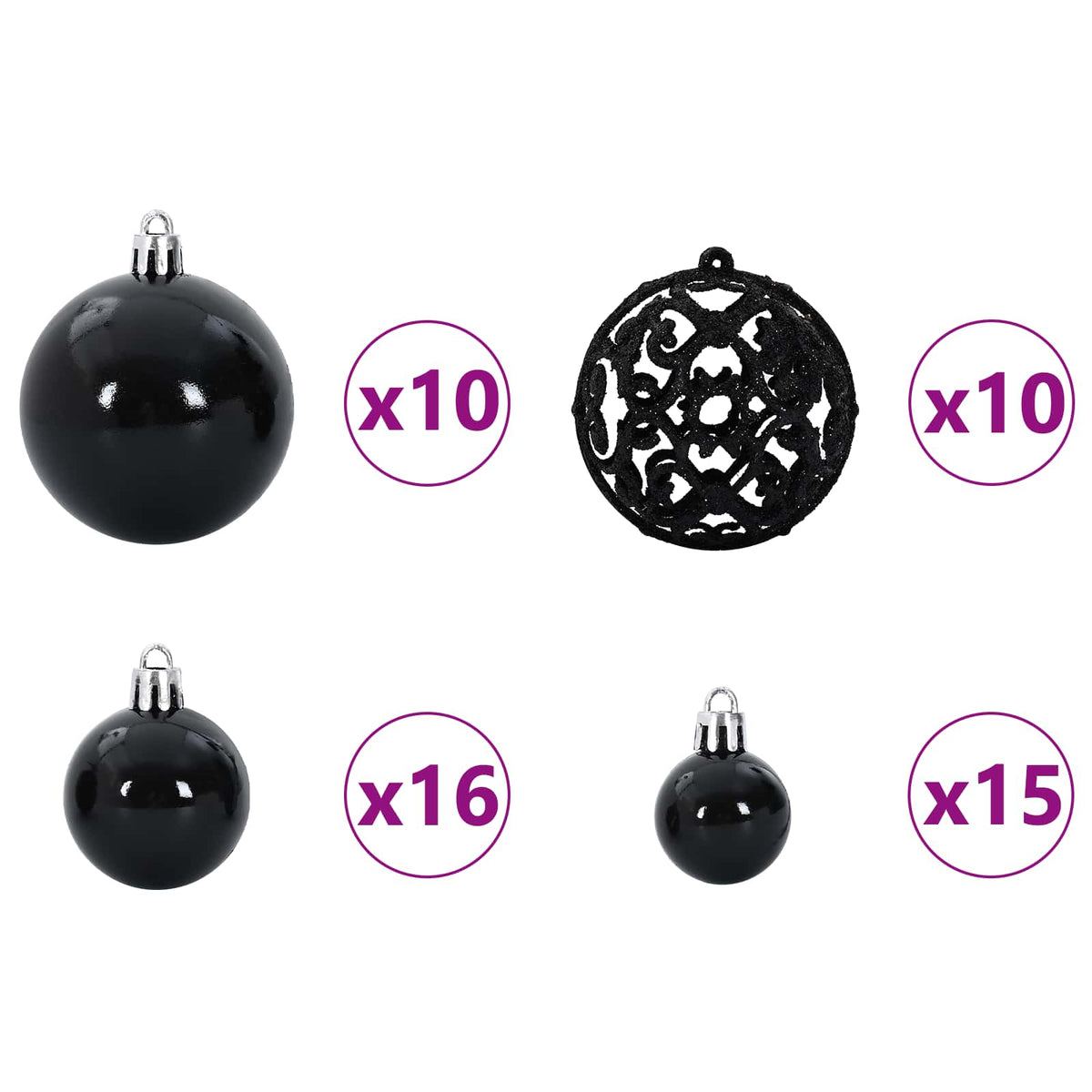 Kunstigt juletræ med 300 LED'er Hvid 180 cm PVC og Stål