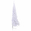 Kunstigt juletræ med 300 LED'er Hvid 210 cm PVC og Stål