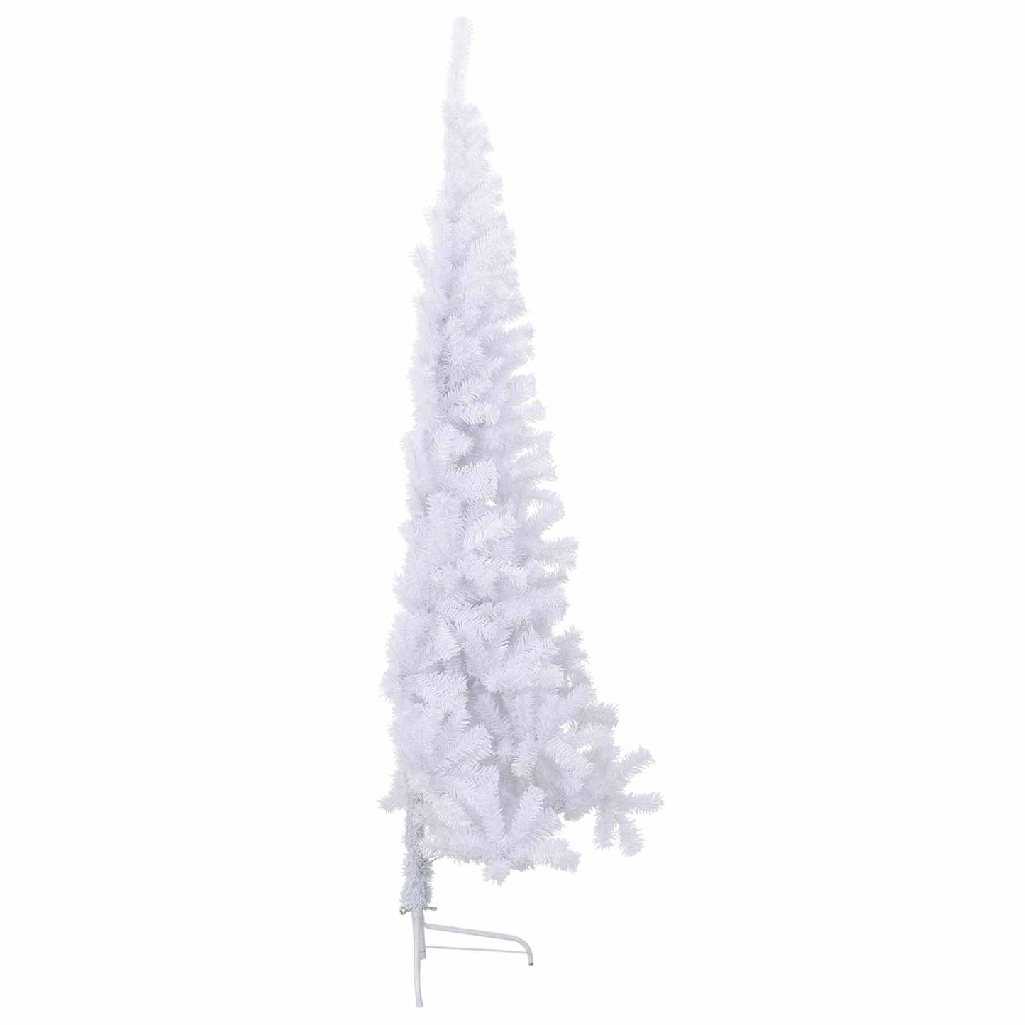 Kunstigt juletræ med 300 LED'er Hvid 210 cm PVC og Stål