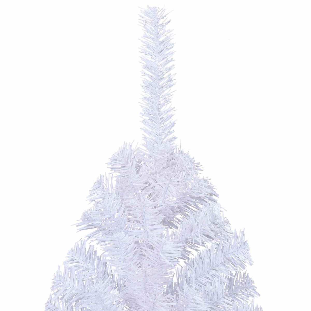Kunstigt juletræ med 300 LED'er Hvid 210 cm PVC og Stål