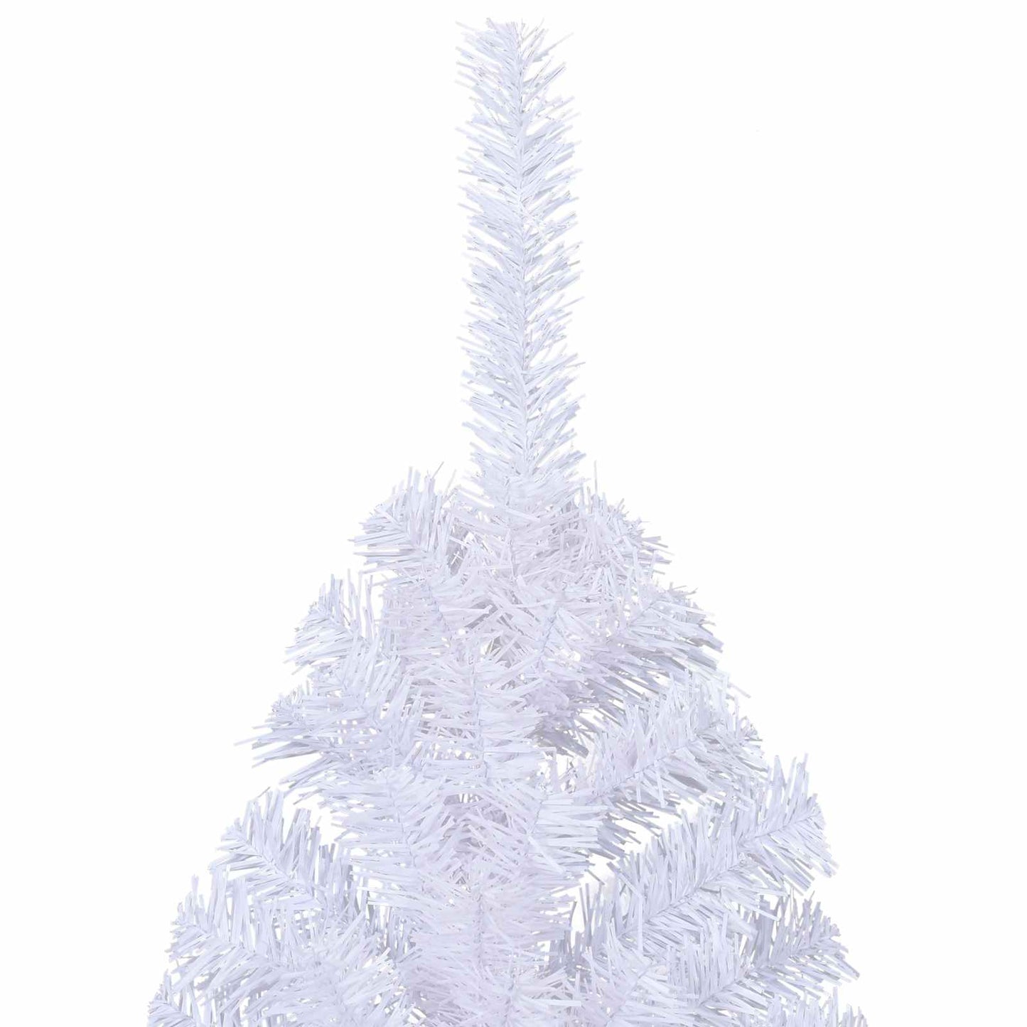 Kunstigt juletræ med 300 LED'er Hvid 240 cm PVC og Stål