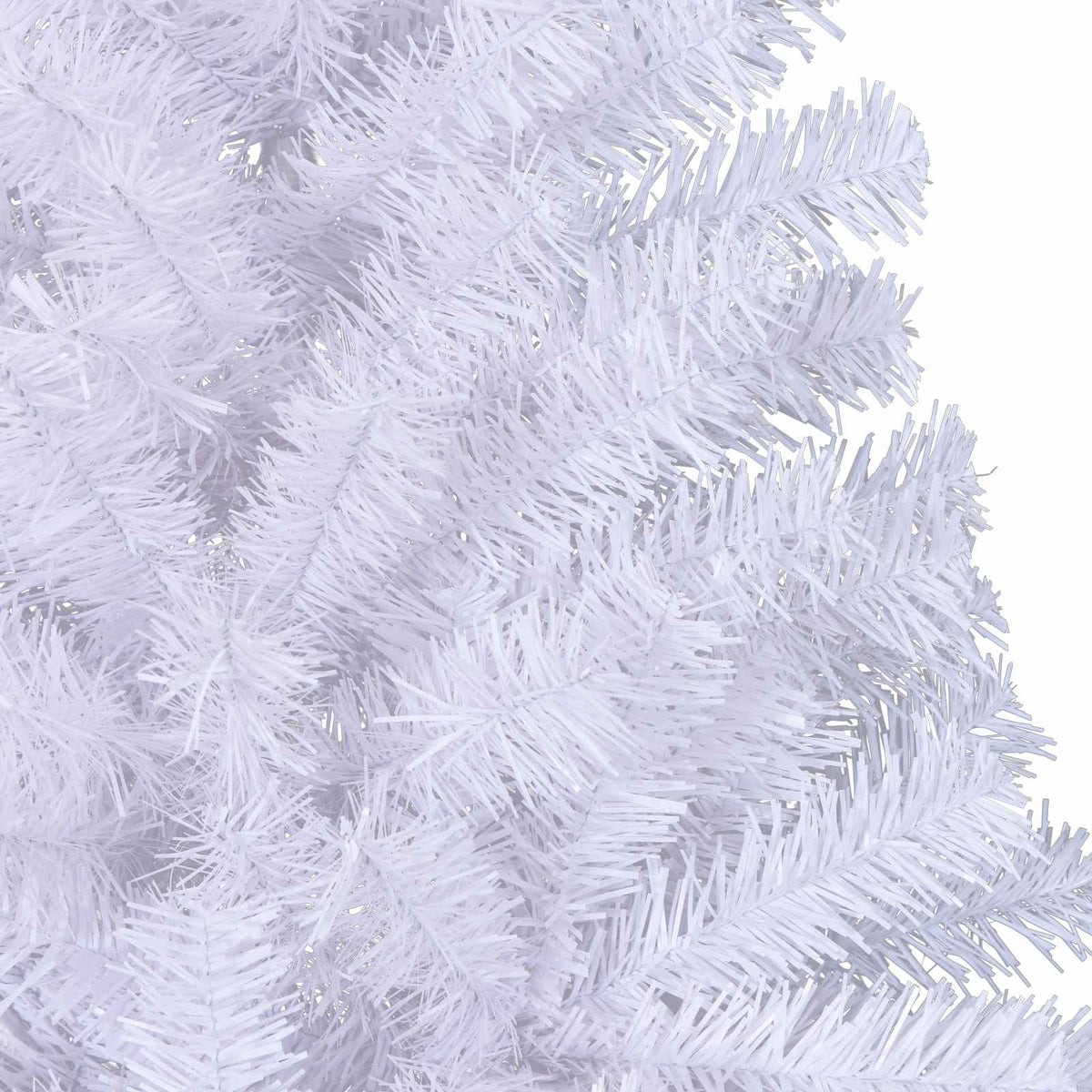 Kunstigt juletræ med 300 LED'er Hvid 240 cm PVC og Stål