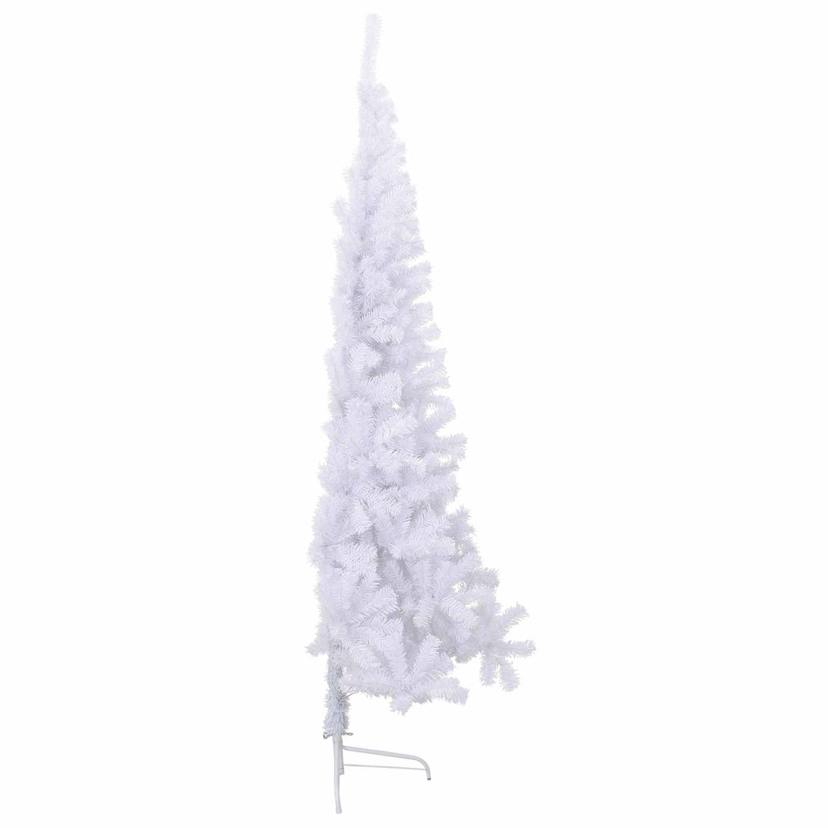 Kunstigt juletræ med 300 LED'er Hvid 240 cm PVC og Stål