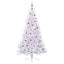 Kunstigt juletræ Hvid 240 cm PVC og Stål