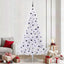 Kunstigt juletræ Hvid 240 cm PVC og Stål