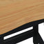 Barbænk EKAI 2 stk. Sort 40 x 29 x 45,5 cm Massivt fyrretræ