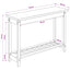 Konsolbord EKAI Hvid 112 x 35 x 76 cm Massivt fyrretræ