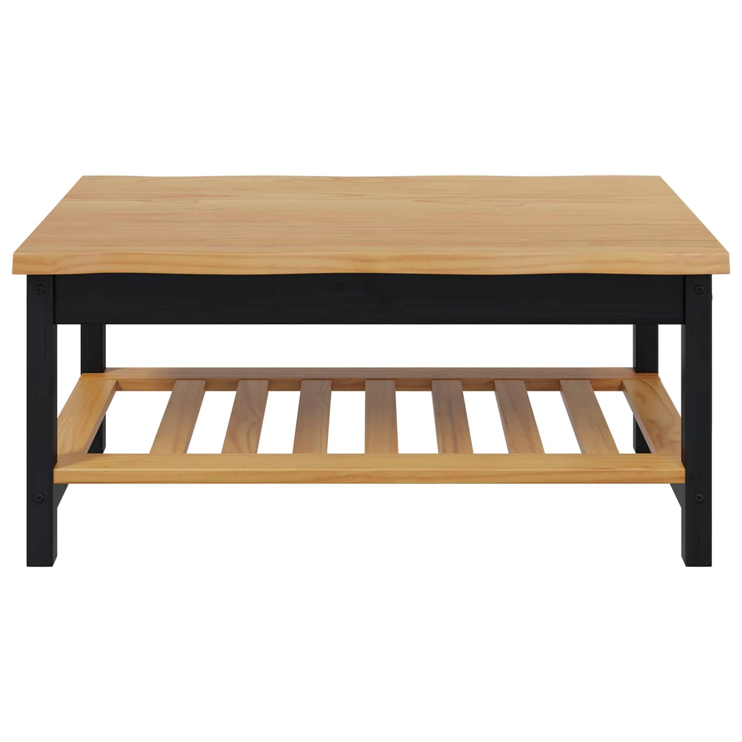 Sofabord EKAI Sort 100 x 60 x 45,5 cm Massivt fyrretræ