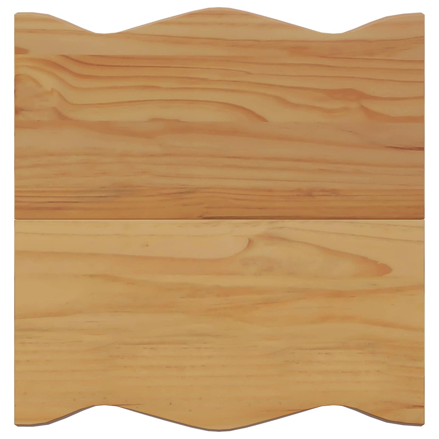 Sidebord med hylde EKAI Sort 50 x 50 x 45,5 cm Massivt fyrretræ