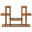 Planteholder Naturfarvet 123 x 25 x 78,5 cm Massivt Akacietræ