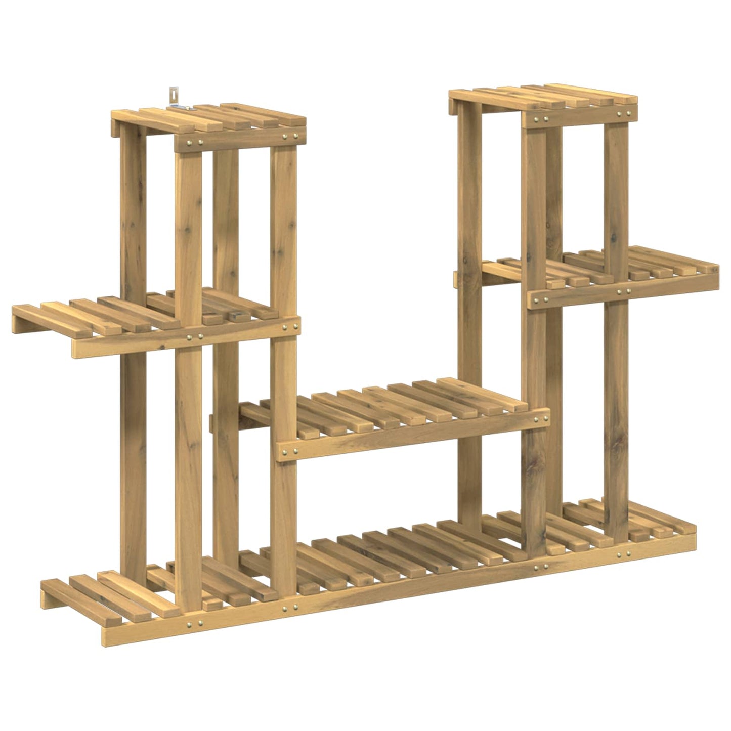 Planteholder Hvid 123 x 25 x 78,5 cm Massivt Akacietræ