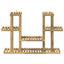 Planteholder Hvid 123 x 25 x 78,5 cm Massivt Akacietræ