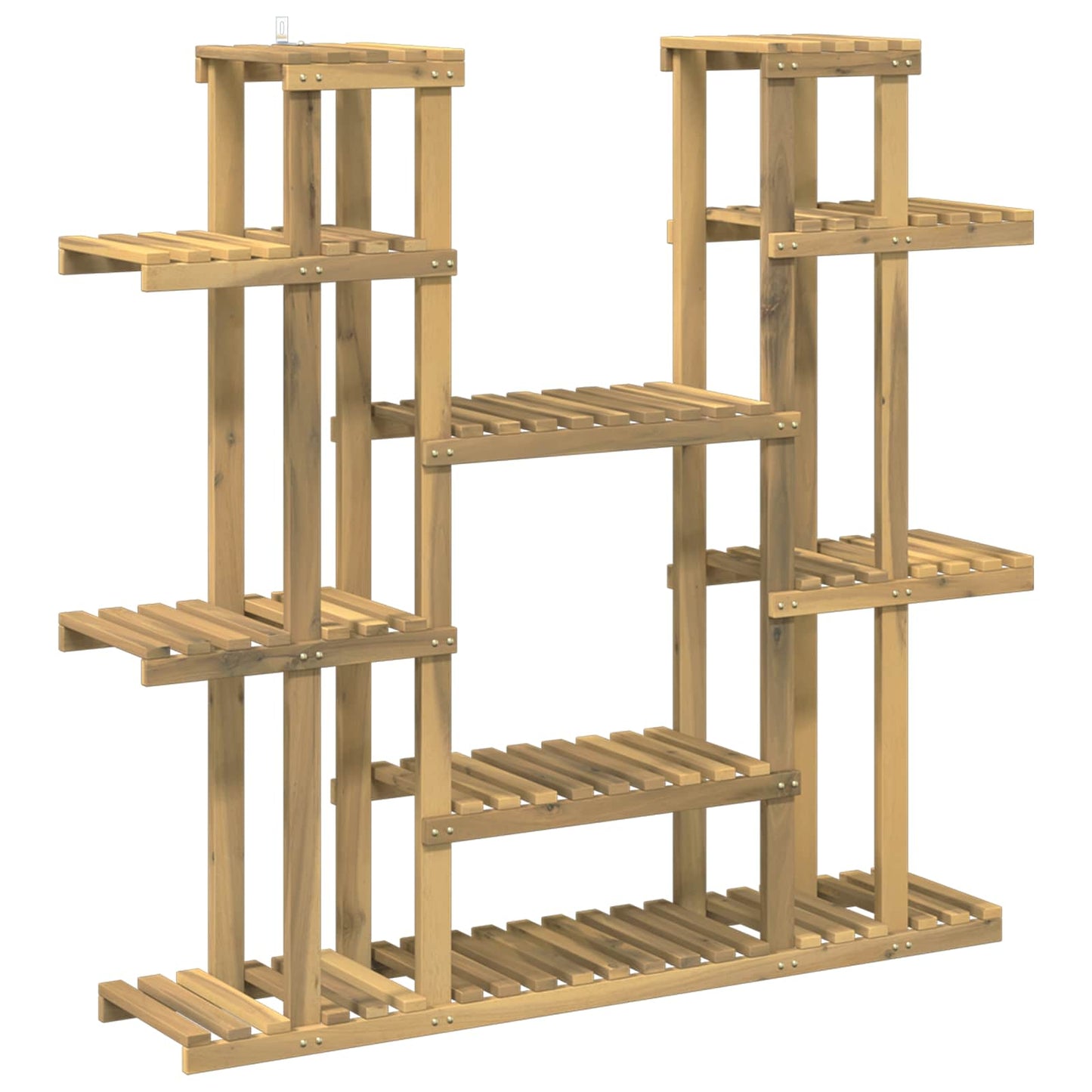 Planteholder Hvid 123 x 25 x 114,5 cm Massivt Akacietræ