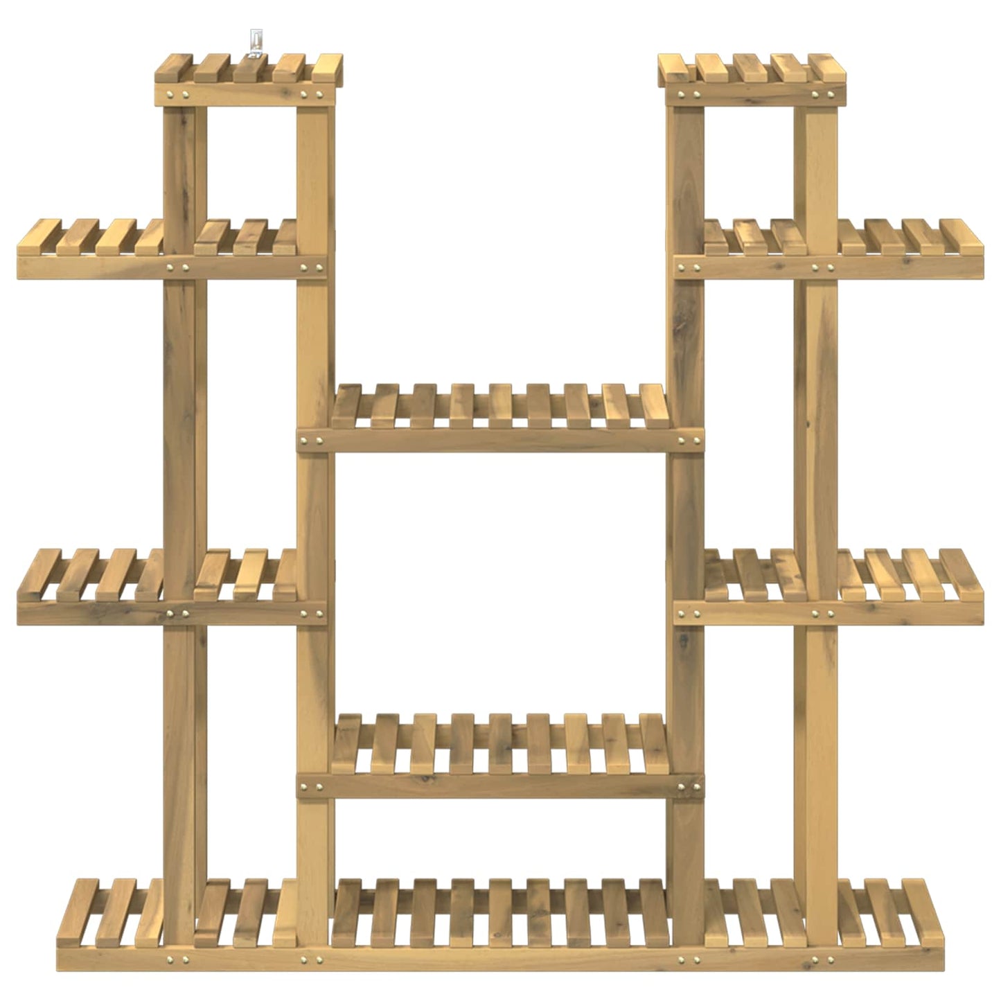 Planteholder Hvid 123 x 25 x 114,5 cm Massivt Akacietræ