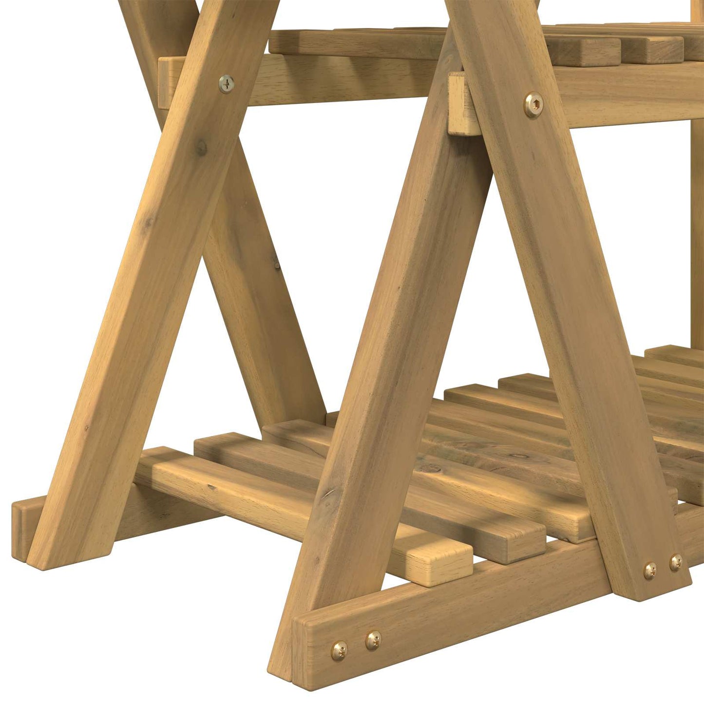 Planteholder Hvid 95 x 25 x 101,5 cm Massivt Akacietræ