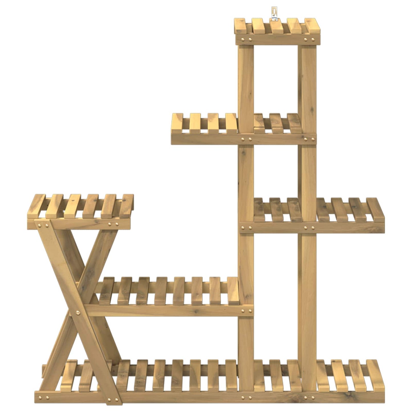 Planteholder Hvid 95 x 25 x 101,5 cm Massivt Akacietræ
