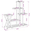 Planteholder Hvid 95 x 25 x 101,5 cm Massivt Akacietræ